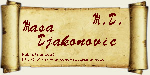 Maša Đakonović vizit kartica